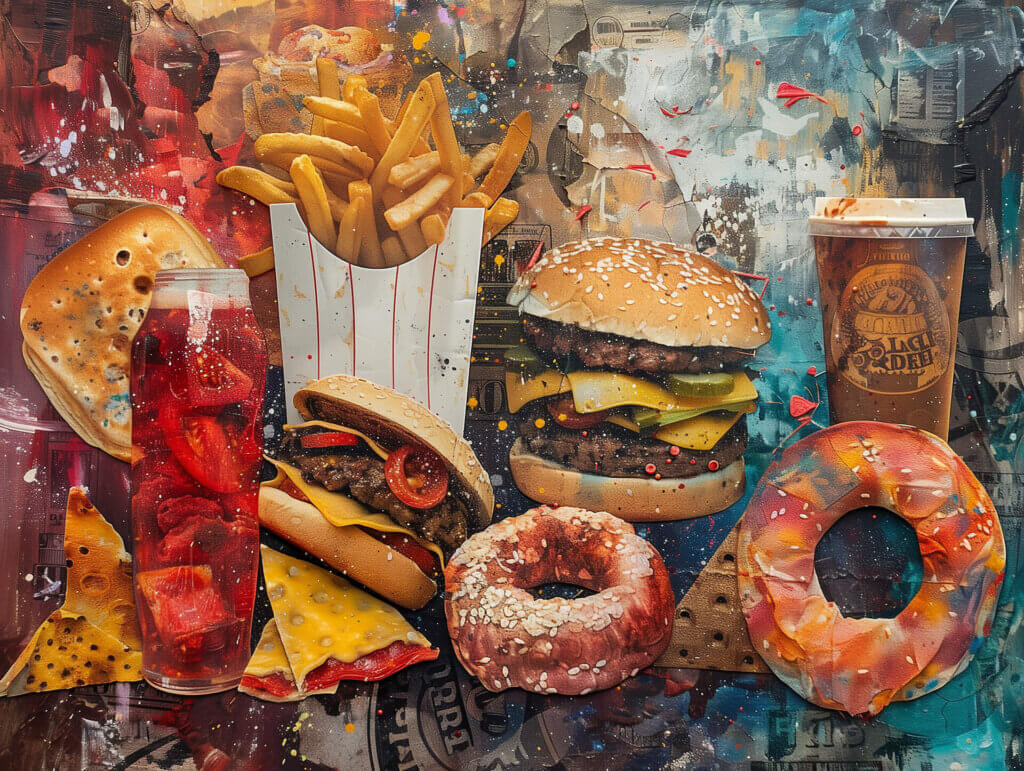 Junk Food Dystopia | Created by Jaye in Midjourney AI